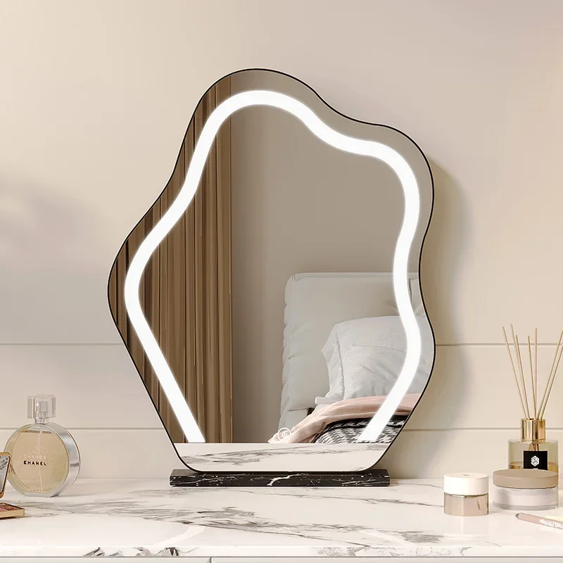 

Cloud makeup mirror desktop led light desktop rotating special-shaped vanity mirror with fill light beauty mirror ins wind