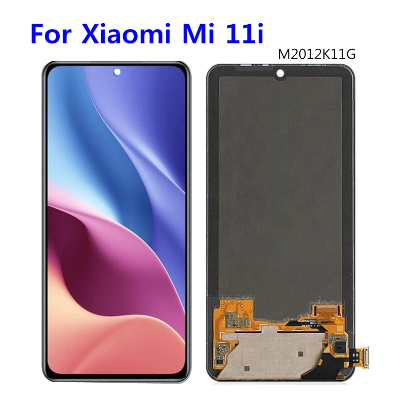 

LCD Display Touch Screen Digitizer Assembly Replacement for Xiaomi Mi 11i, 6.67 "AMOLED Screen Repair