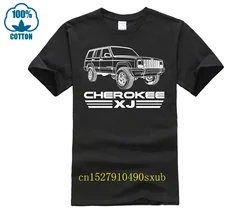 2023 New Summer Men Hot Sale Fashion Cherokee XJ MJ Off Road 4X4 SUV 4.0 4WD Custom Screen Printed T Shirt Tee