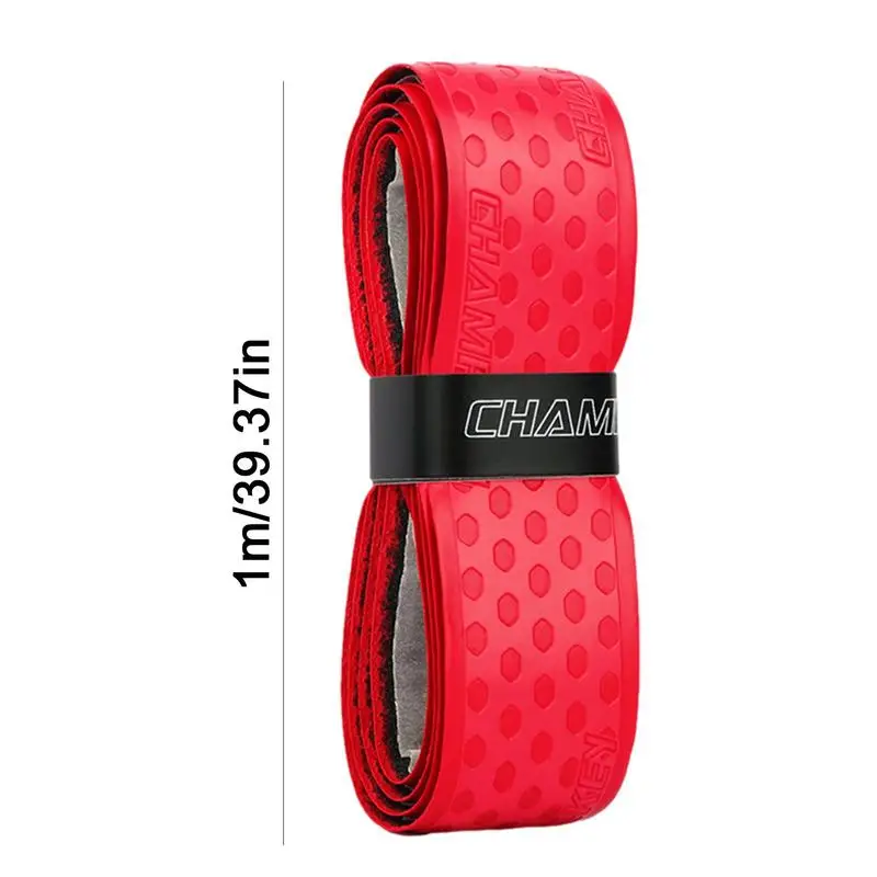 Tennis Racket Grip Tape 1m Racket Handle Sweat Absorbing Belt PU Anti-Skid Sweatband Tape For Dumbbells Fishing Pole Badminton