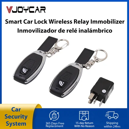 Vjoycar nuevo relé inalámbrico inmovilizador cerradura de coche sistema de seguridad antirrobo antirrobo antirrobo electrónico oculto antirrobo sin daños al circuito del coche