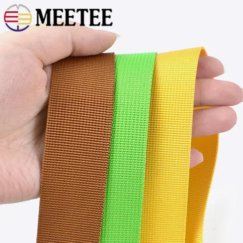 5Meters 20/25/32/38/50mm Thick 1mm Nylon Webbing Tape for Strap Safety Belt Knapsack Ribbon Band DIY Strapping Bias Binding