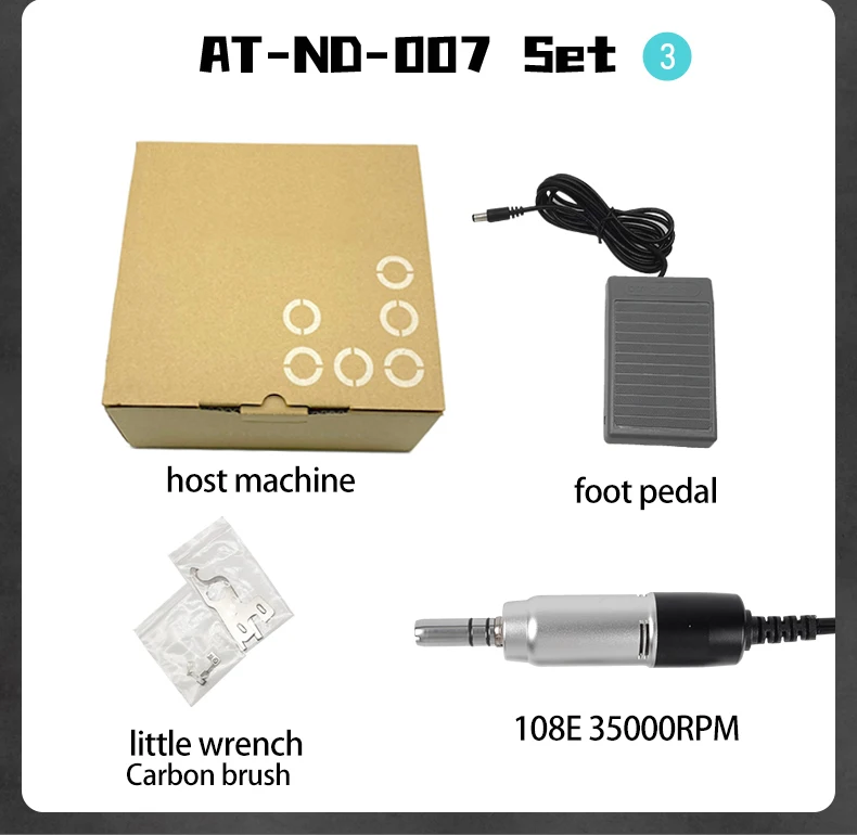 2025 80 واط 45000 دورة في الدقيقة مسمار الحفر Atsaeyang Atmarathon 3 Champion 3 كوريا نموذج 2019 Sh20n #2