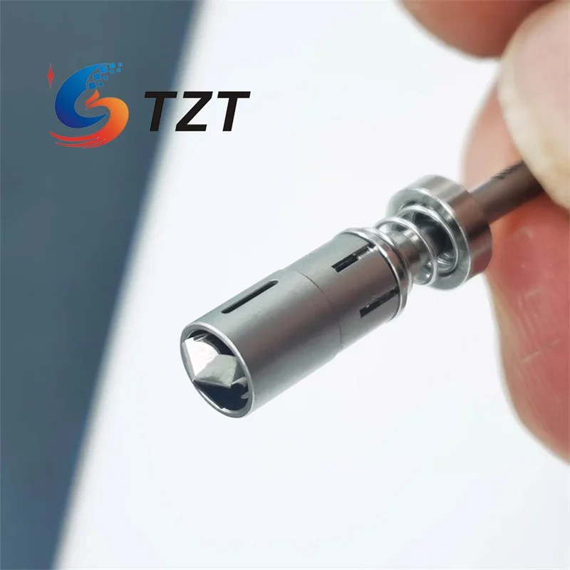 TZT Dental Bone Collector Bur Autogenous Bone Harvesting Drill (Outer Diameter 4.1mm/5.1mm/6.1mm) with Spring