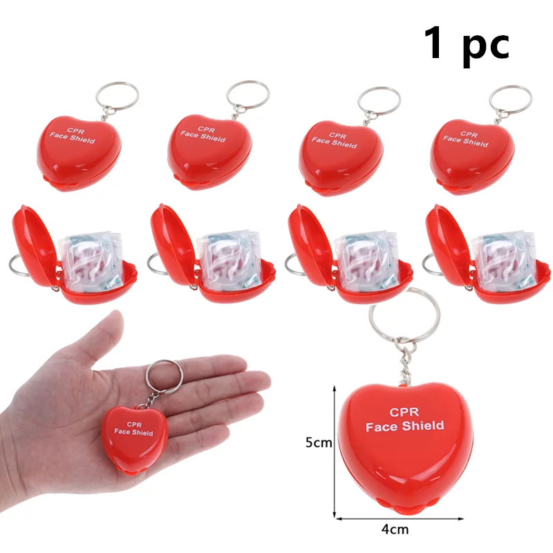 

CPR Resuscitator Rescue Emergency First Aid Masks CPR Breathing Mask Mouth Breath One-way Valve Tools