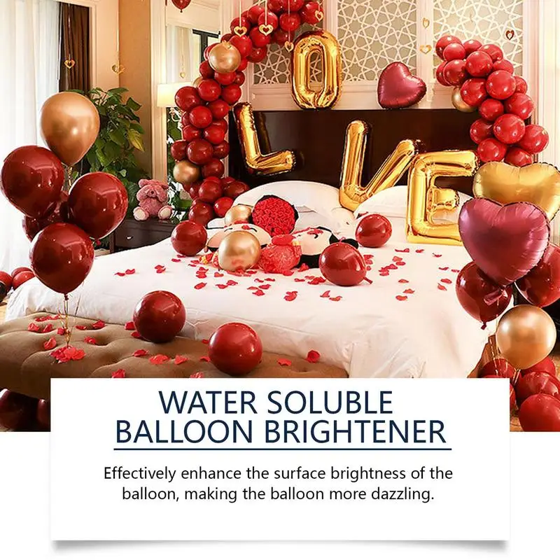 Balloon Glow Shine Spray Shiny Spray Instant Gloss Long-Lasting Balloon Decor Gloss Spray Quick Drying Polish Restorer For