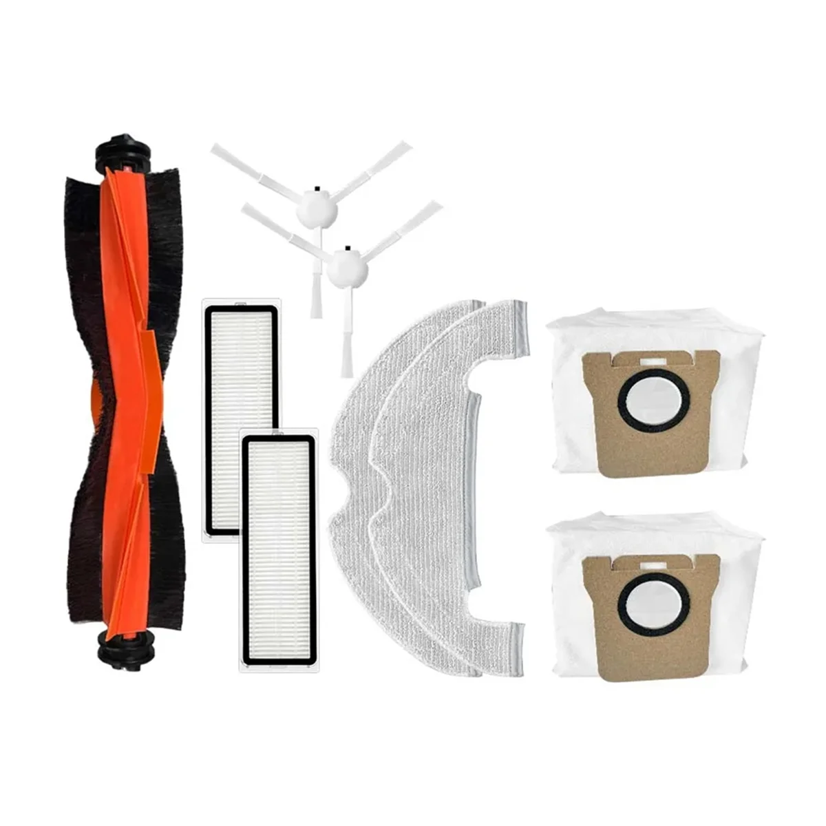 Voor Robotstofzuiger X10/B102gl Roller Hepa Filter Dweildoeken Doek Stofzak Vervangend Reserveonderdeel Accessoire