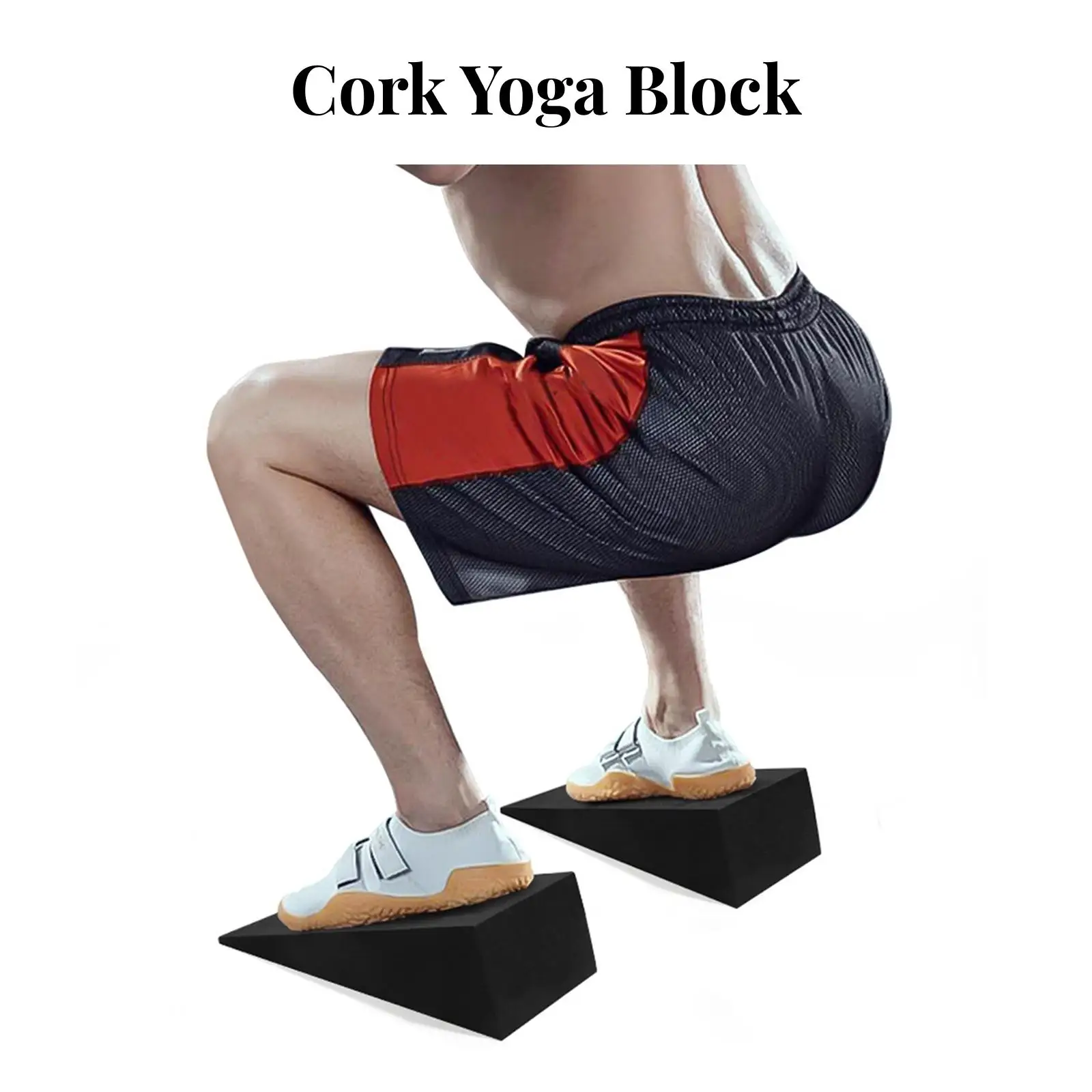 2Pcs Wedge Block Slanting Board Professional Leg Strength Squat Ramp EVA Foam Yoga Brick for Pilates Bodybuilding Calf Raise