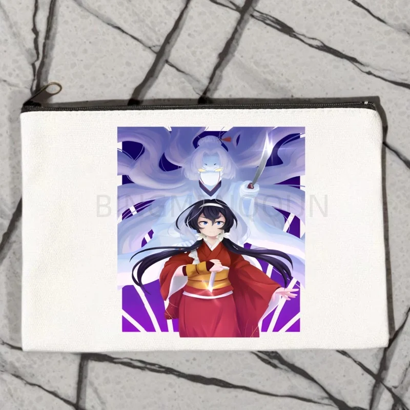 

Izumi Kyōka Handbag Makeup Bag Fashion Cosmetics Storage Canvas Bag Environmentally Friendly Women's Shopping Wallet