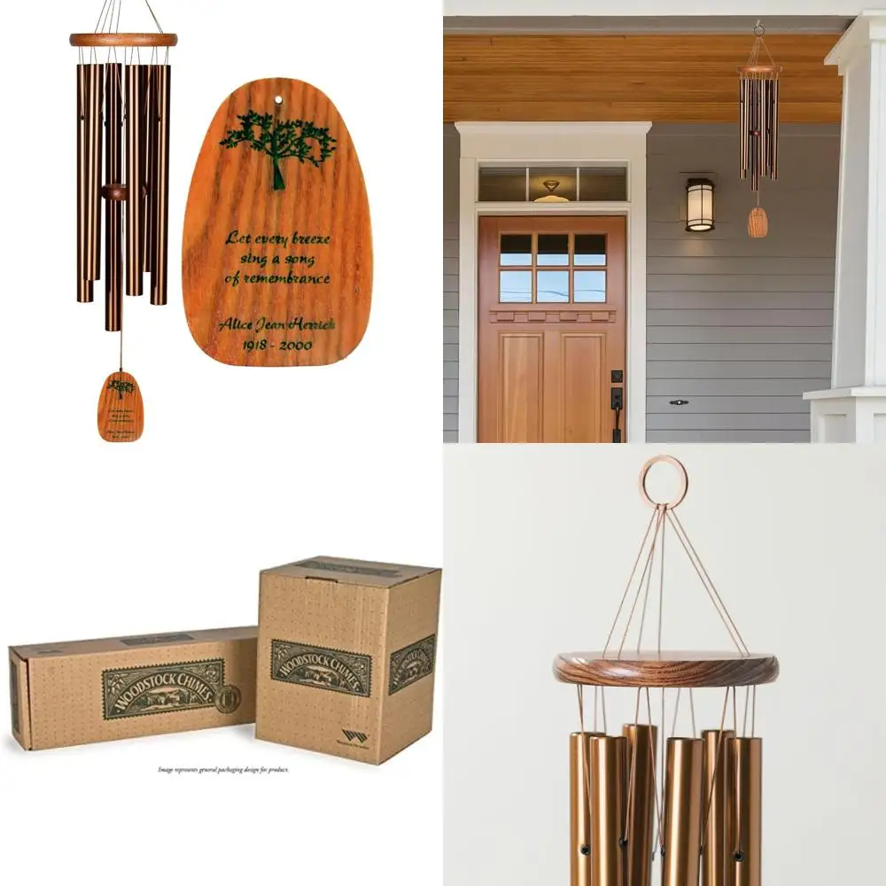 

Средний бронзовый уличный колокольчик, изящный мемориальный садовый декор 24 дюйма, индивидуальный подарок для памяти и близких