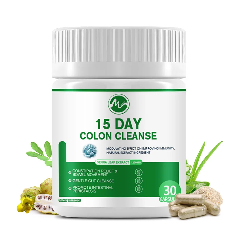 Minch 15-Day Cleanse Capsules, Gut and Colon Support, Gut Cleanse Supports Digestive Health dvanced Gut Cleanse Detox