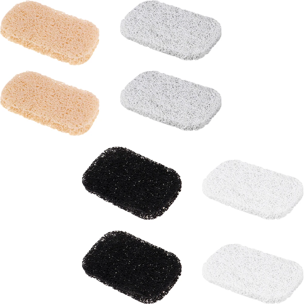 

8pcs Household Pads Pvc Easy Clean Multi-Function Soap Mats Shower Kitchen Countertop Drainage Design