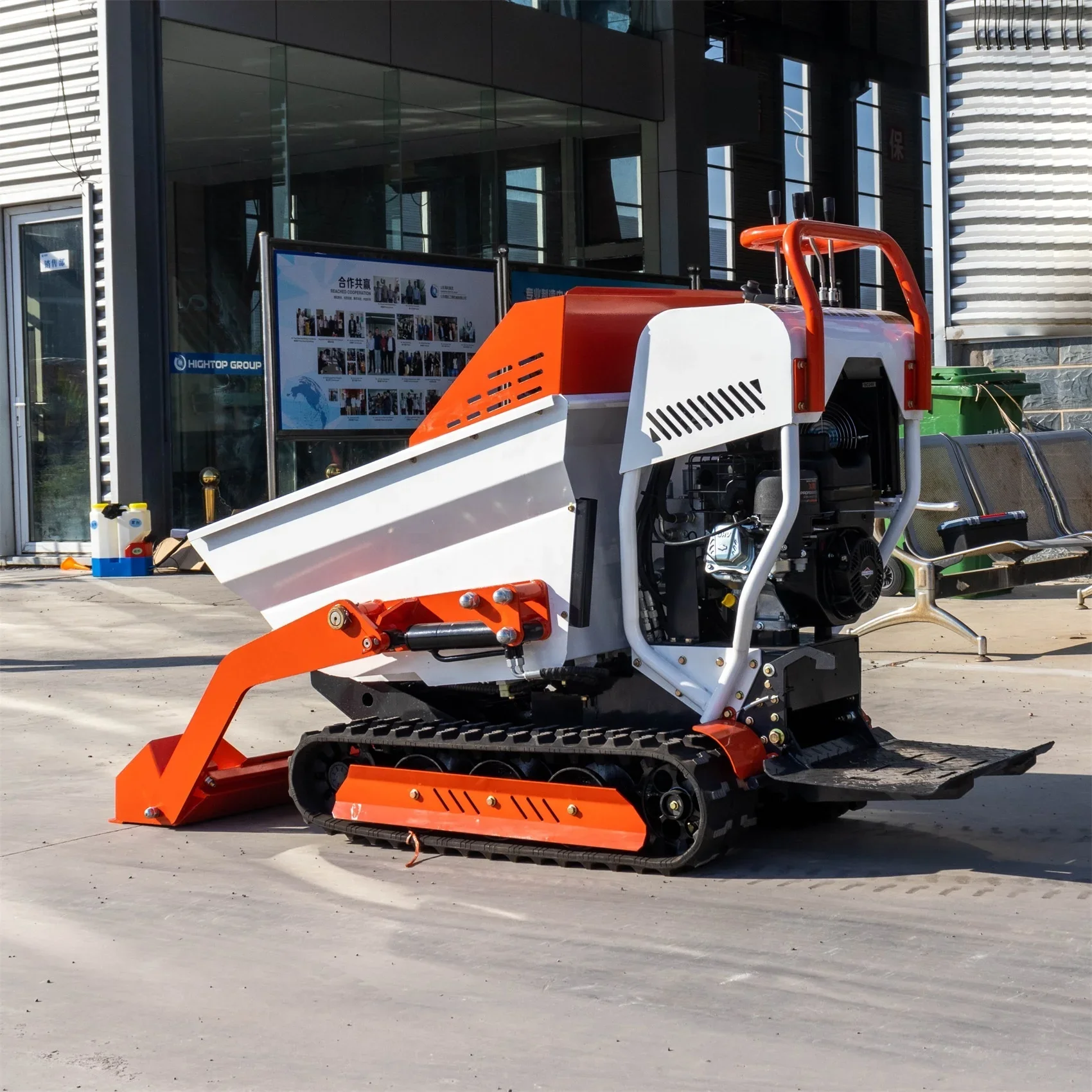 2020 Mini Dumper Met Crawler Loader Transporter Truck Mini Rupsvoertuig
