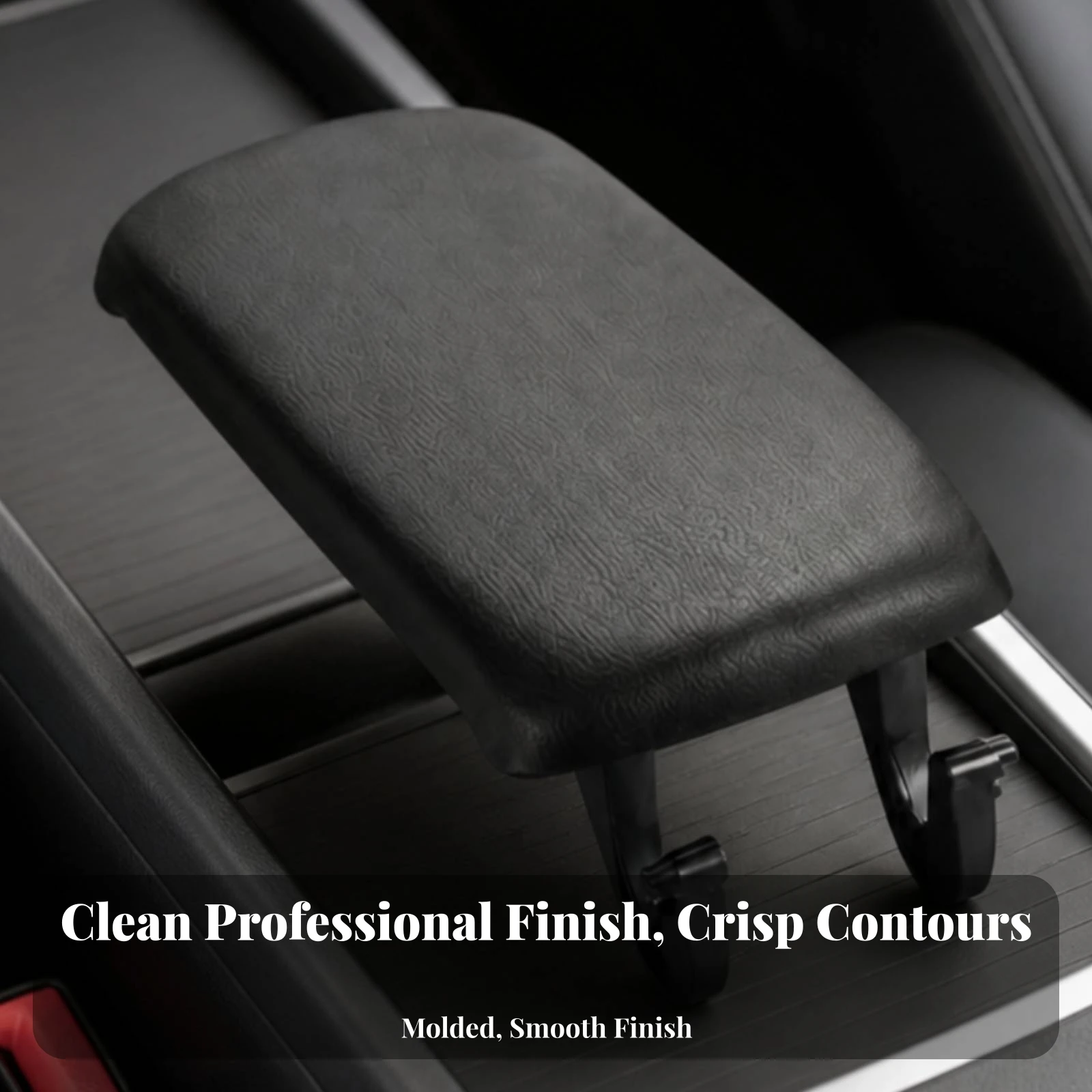 Center Console Armrest Box Cover Snap-on Center Console Armrest Cover Car Accessory Leather-Look Long-Lasting for Daily Driving