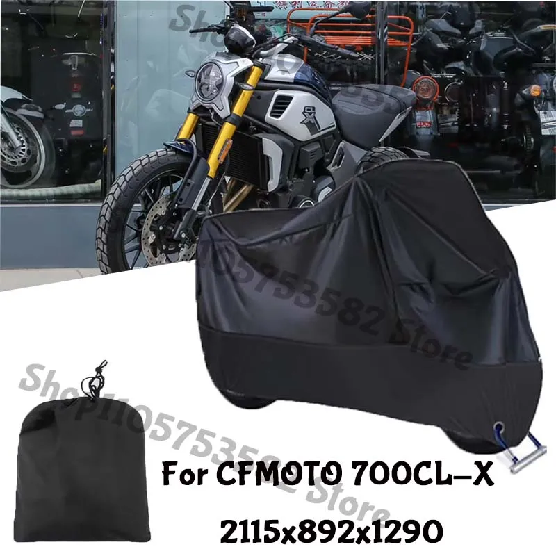 Motorcycle Full Covers For CFMOTO 700CL-X Car Outdoors Sun Protection Dust No Ear Thickened Oxford Clothcover Accessories