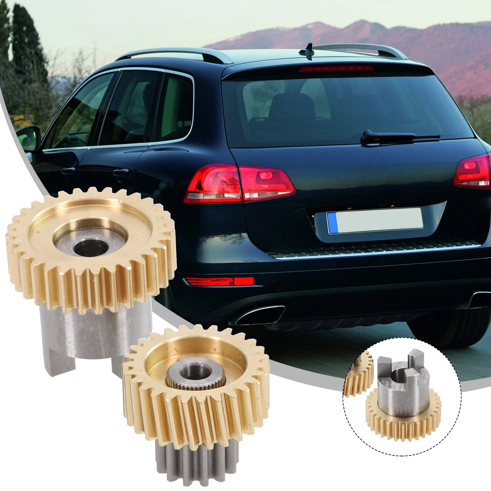 

Reliable Rear Door Glass Curtain Shade Motor Gear Repair Kit for Cayenne 11 2017 Gold/Silver Color 2pcs Included