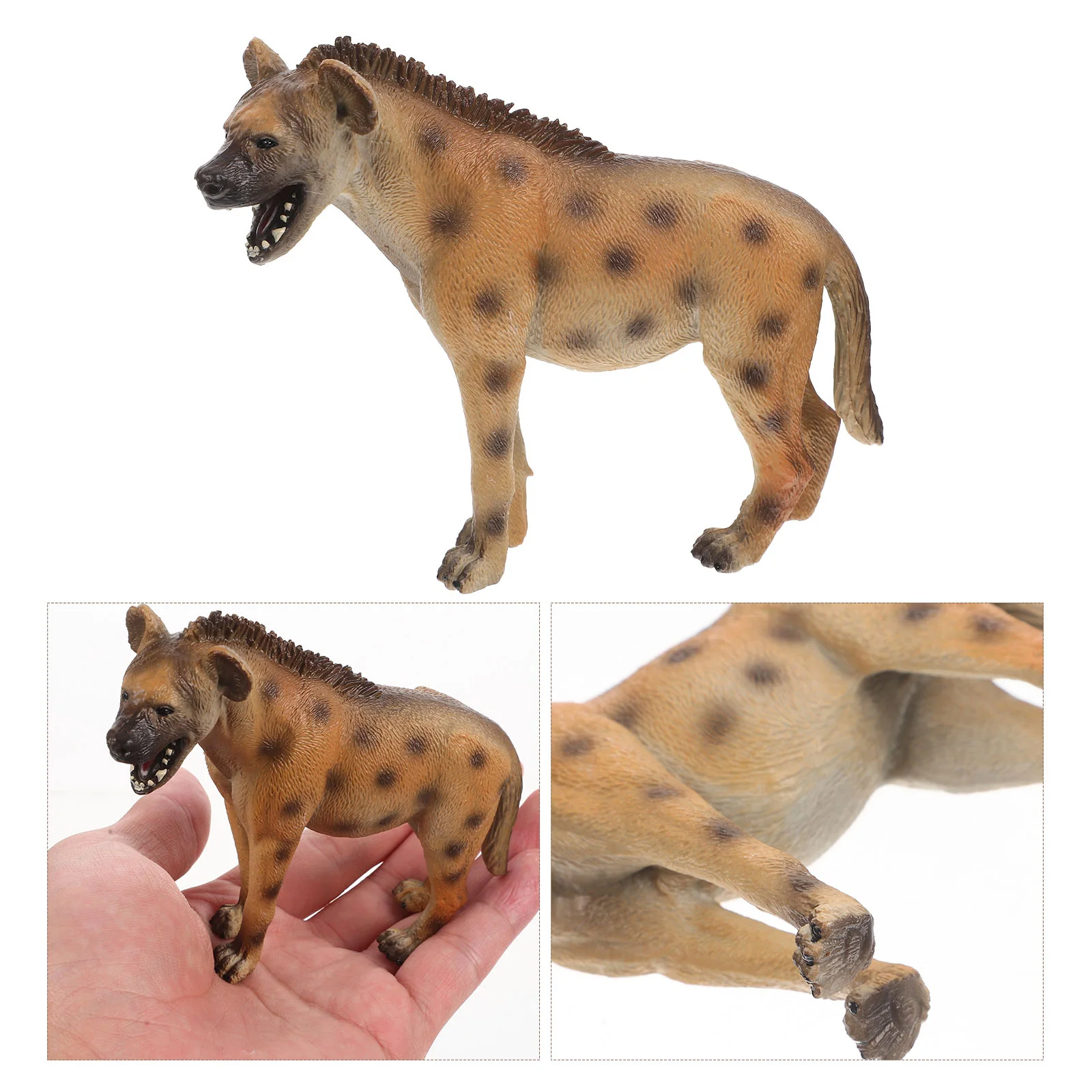 

Simulation Hyena Model Wildlife Animals Kids Toy Small Ornament Childrens Toys Children’s