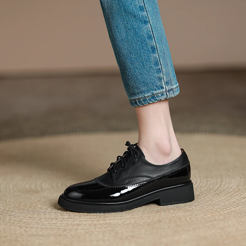 Женские модные туфли на платфо – обзор и цена Oxford Lace Up Women