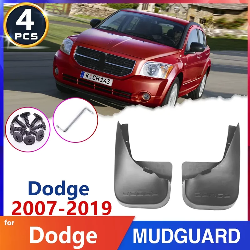 Car Fender Mud Flap for Dodge Caliber 2007~2019 2008 2009 2010 2011 2012 Mudguards Splash Guards Flaps Car Accessories Stickers