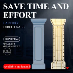 Roman Column Cement Mold for Balcony Railing, Exterior Wall Fence, Spacer Corner, 123x38cm, Factory Direct Sale