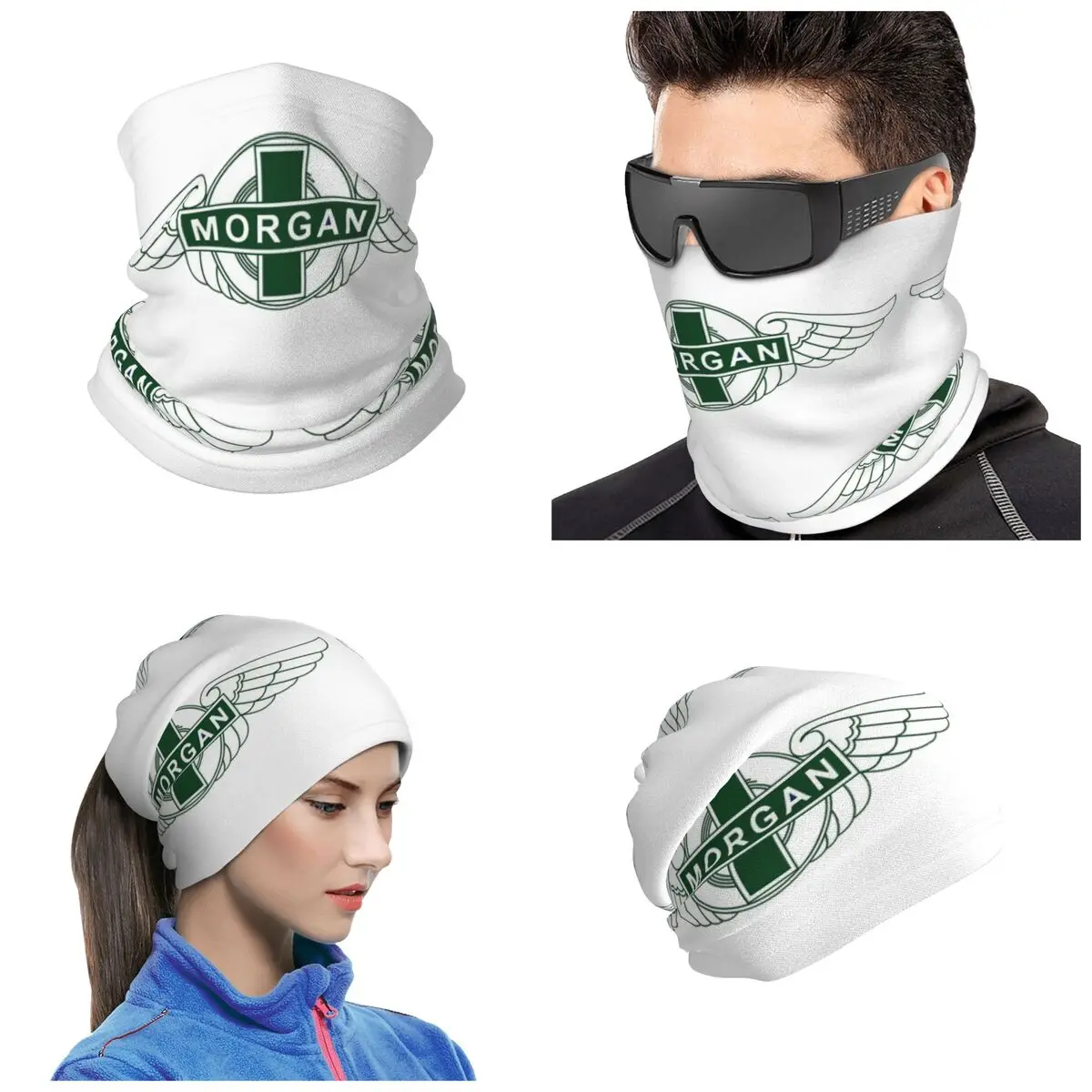 Morgan Motor Car Company Bandana Neck Gaiter Printed Magic Scarf Cycling Face Mask For Men Women Adult Winter