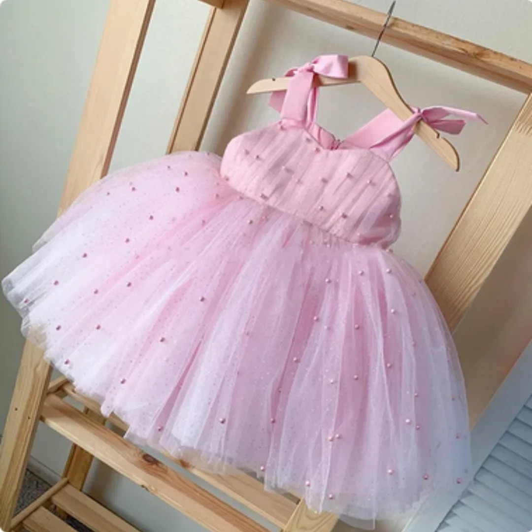 Flower Girl Dresses Mesh Princess Piano Costume Wedding First Communion Birthday Ball Party Banquet Celebration Princess