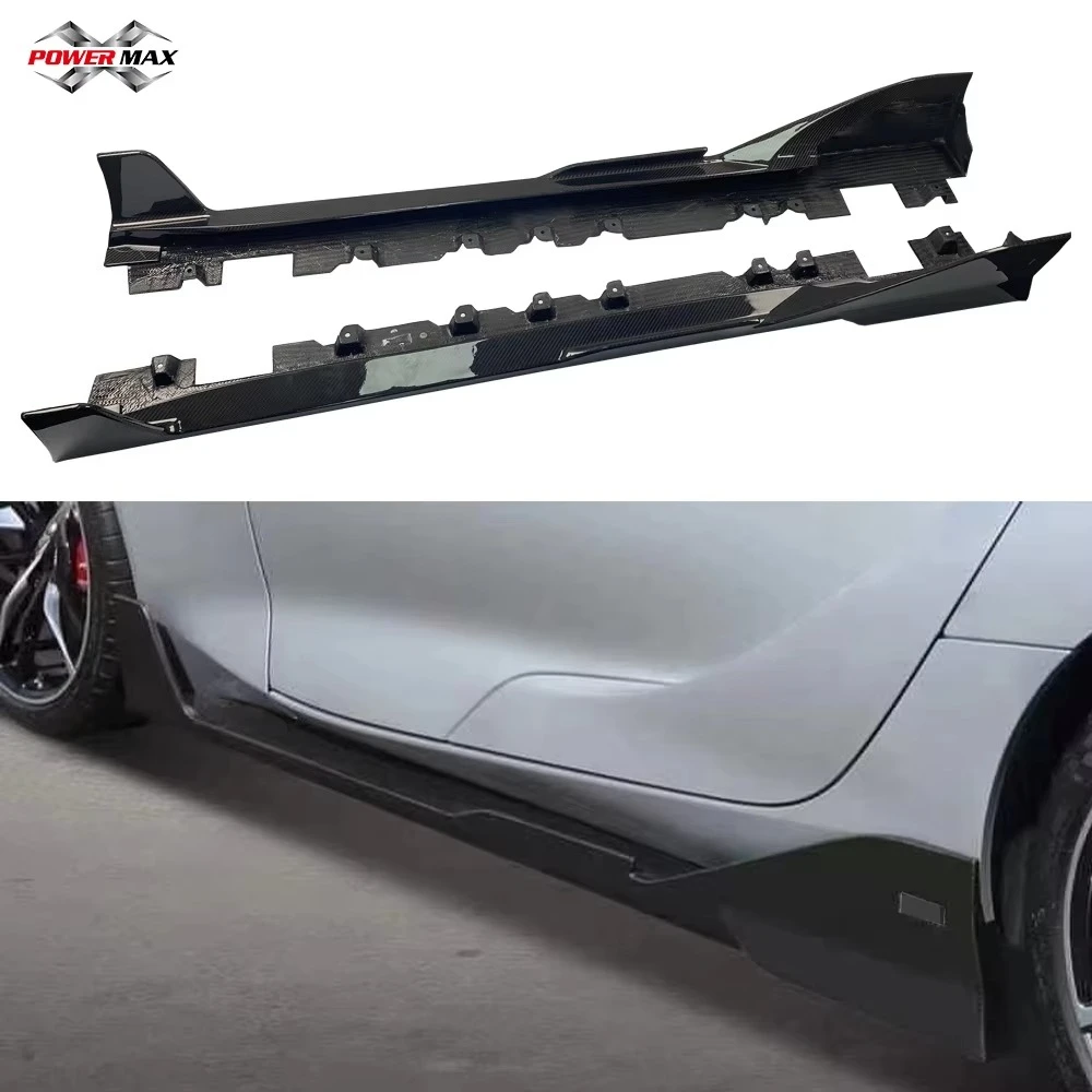 

For Supra A90 A91 MKV Dry Pre-Preg Carbon Fiber Side Skirts New T Style Carbon Fiber Upgrade
