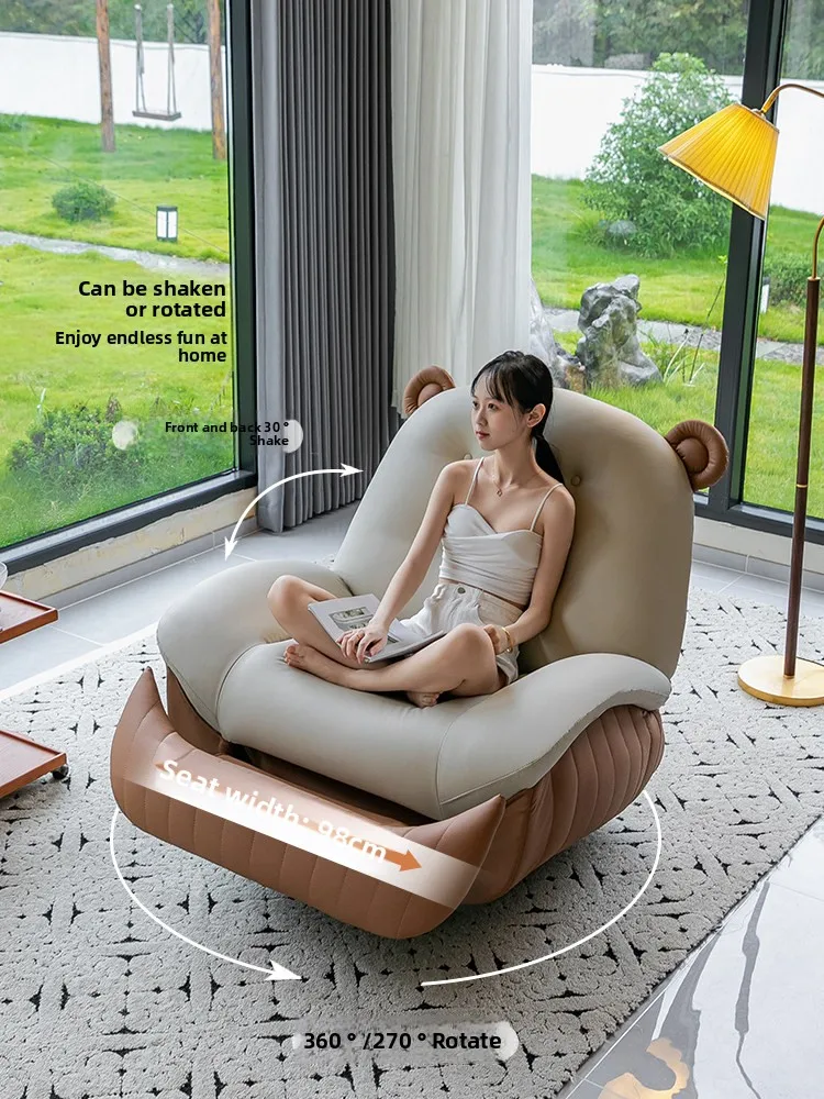 Electric Multifunction Lazy Sofa for Home Bedroom Living Room Can Sleep Lie Leisure Single Rocking Chair Massage Cat Scratch