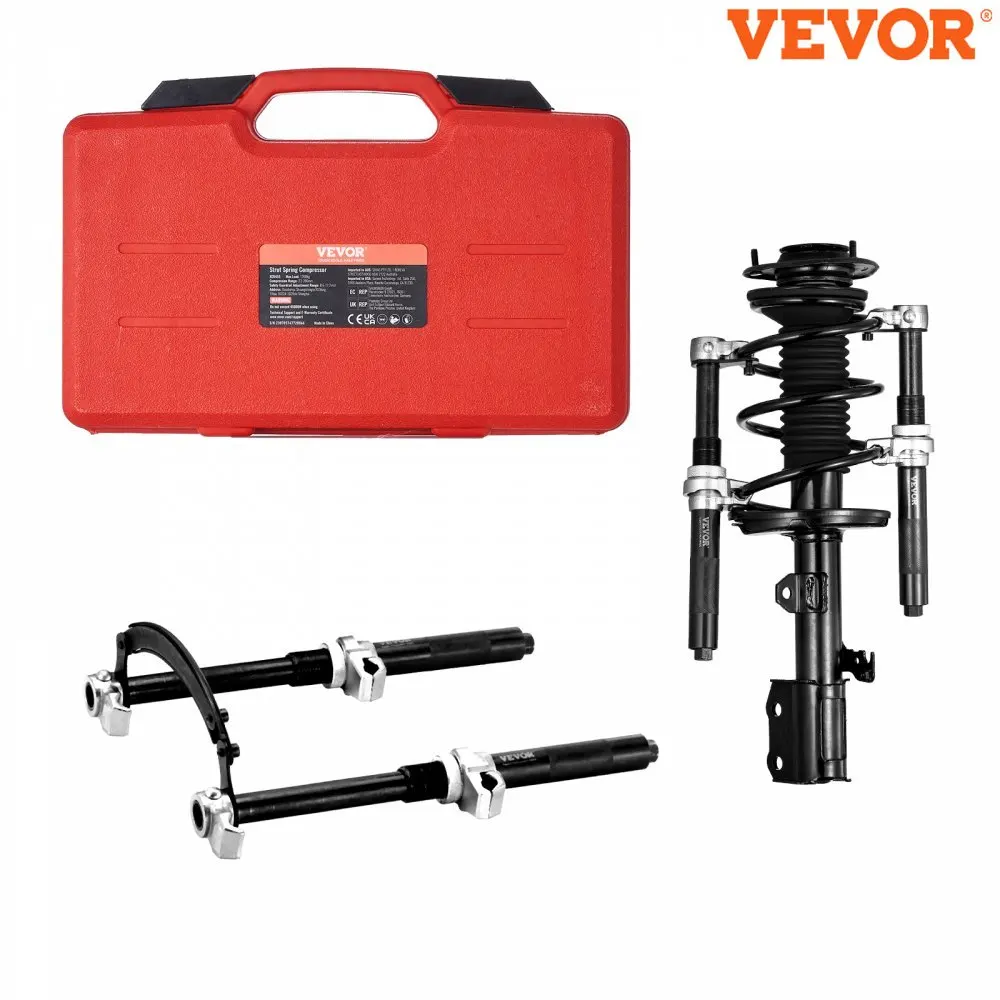 VEVOR Coil Spring Compressor Tool 2 pcs Heavy Duty Macpherson Strut Spring Compressor Set 2646 lbs Strut Spring Compressor