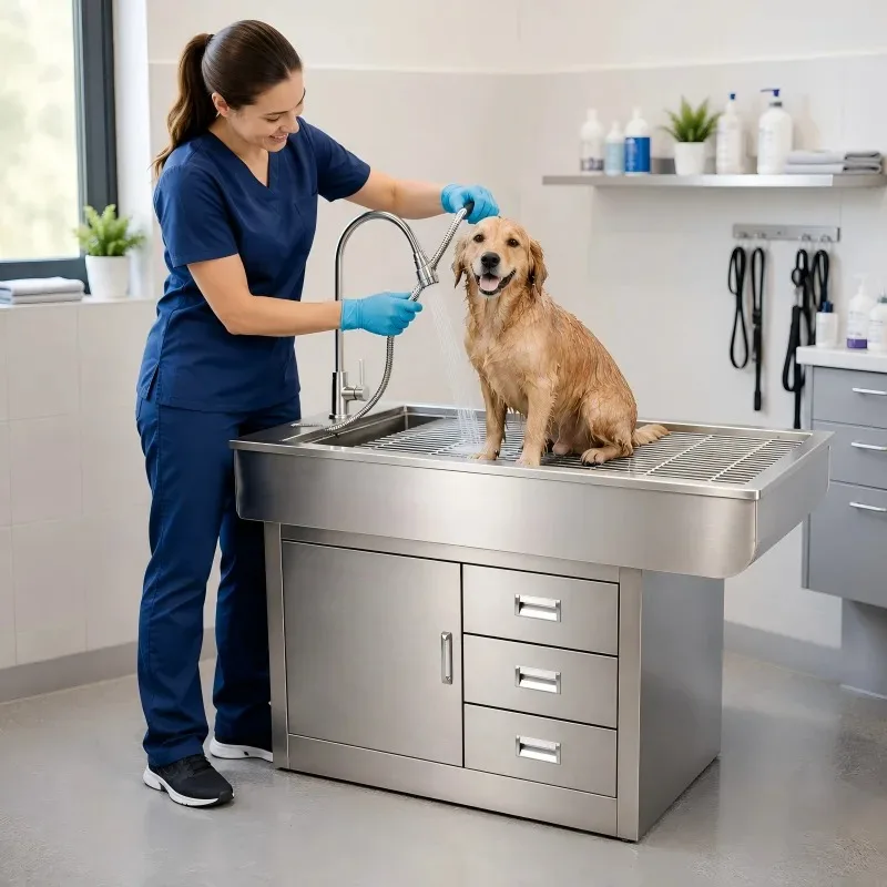 [Hot Sale]Customizable Veterinary Operating Table 304 Steel Multi Purpose For Dogs Sheep Pigs Pets In Animal Hospital