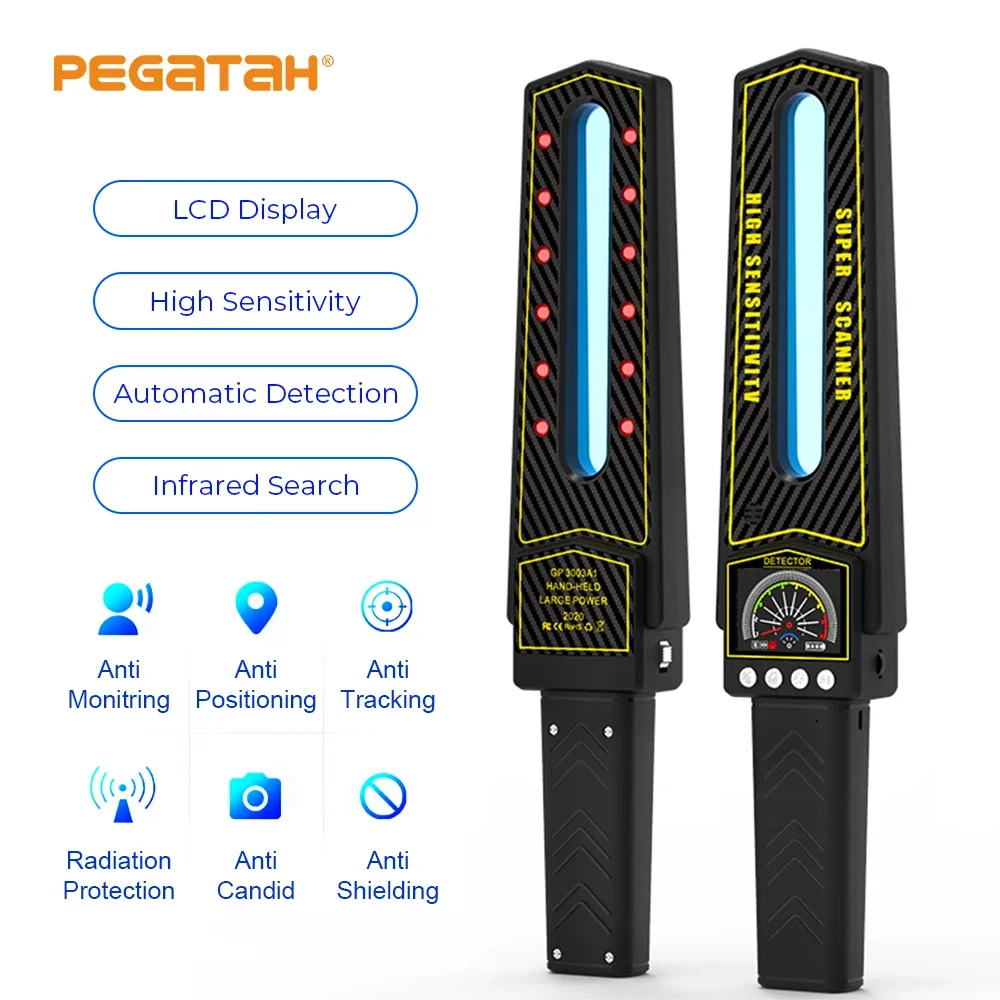 

Anti candid mini bug camera handheld GPS One key smart detector 3D AI detection smart detection interference signal instrument