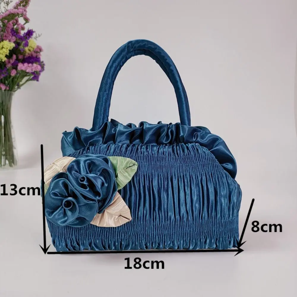 Handmade Flower Silk Purses New Ethnic Style Fashion Ladies Bag Change Bag Handbags Sweet Purs Handbag