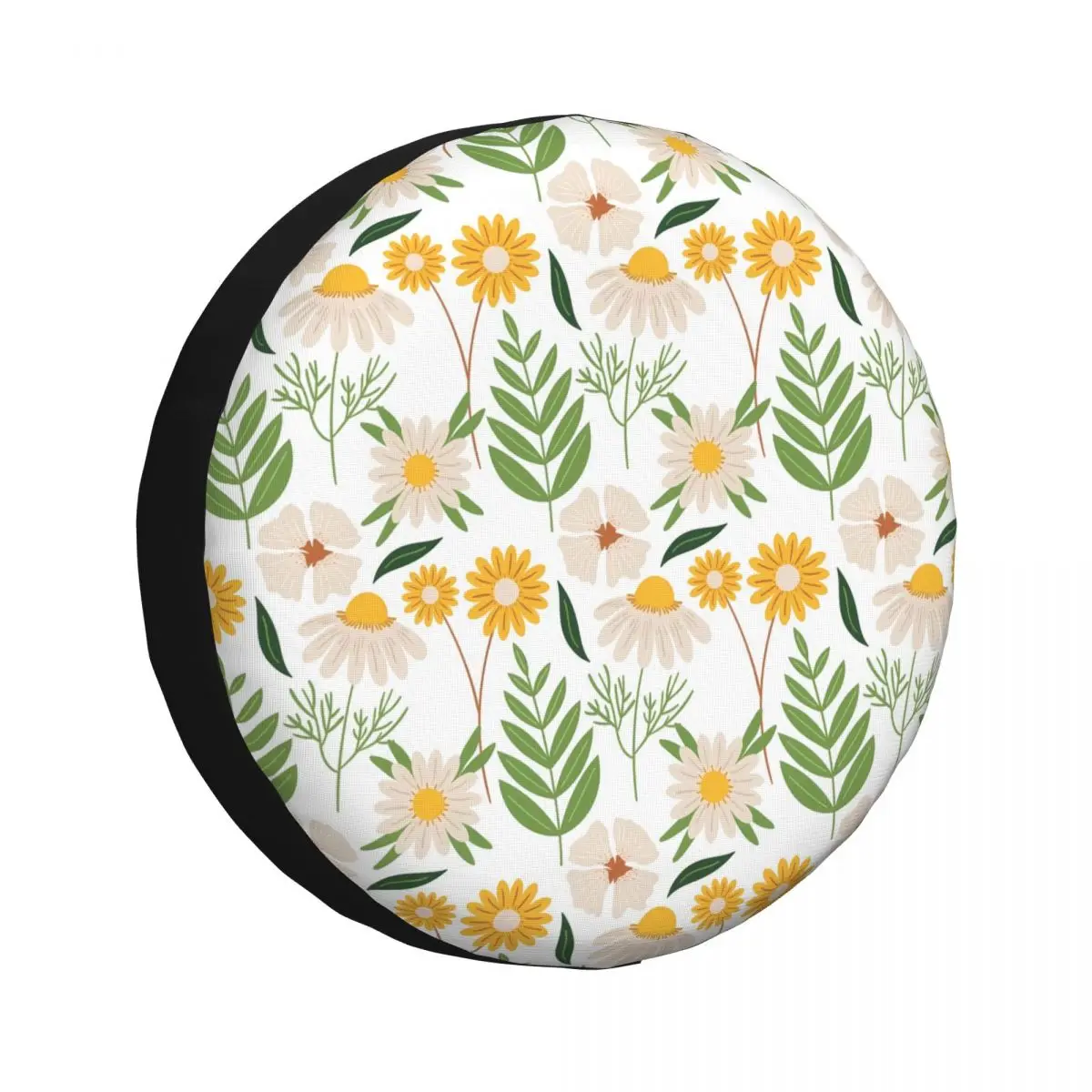 Daisy Flower Seamless Spare Tire Cover for Suzuki Mitsubish SUV RV Car Wheel Protectors Accessories 14