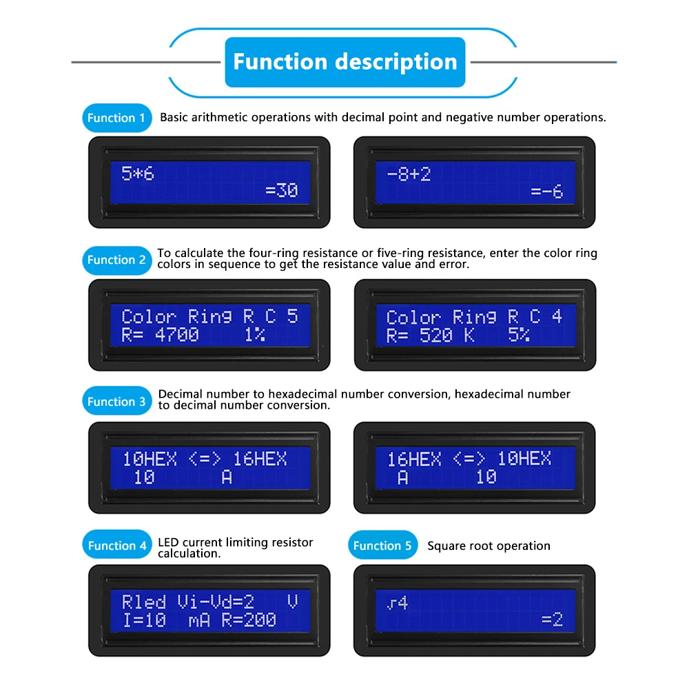 LCD1062 calcolatrice dello schermo di visualizzazione Kit elettronico fai da te 51 microcontrollore addestramento esperimento stelo imparare Kit