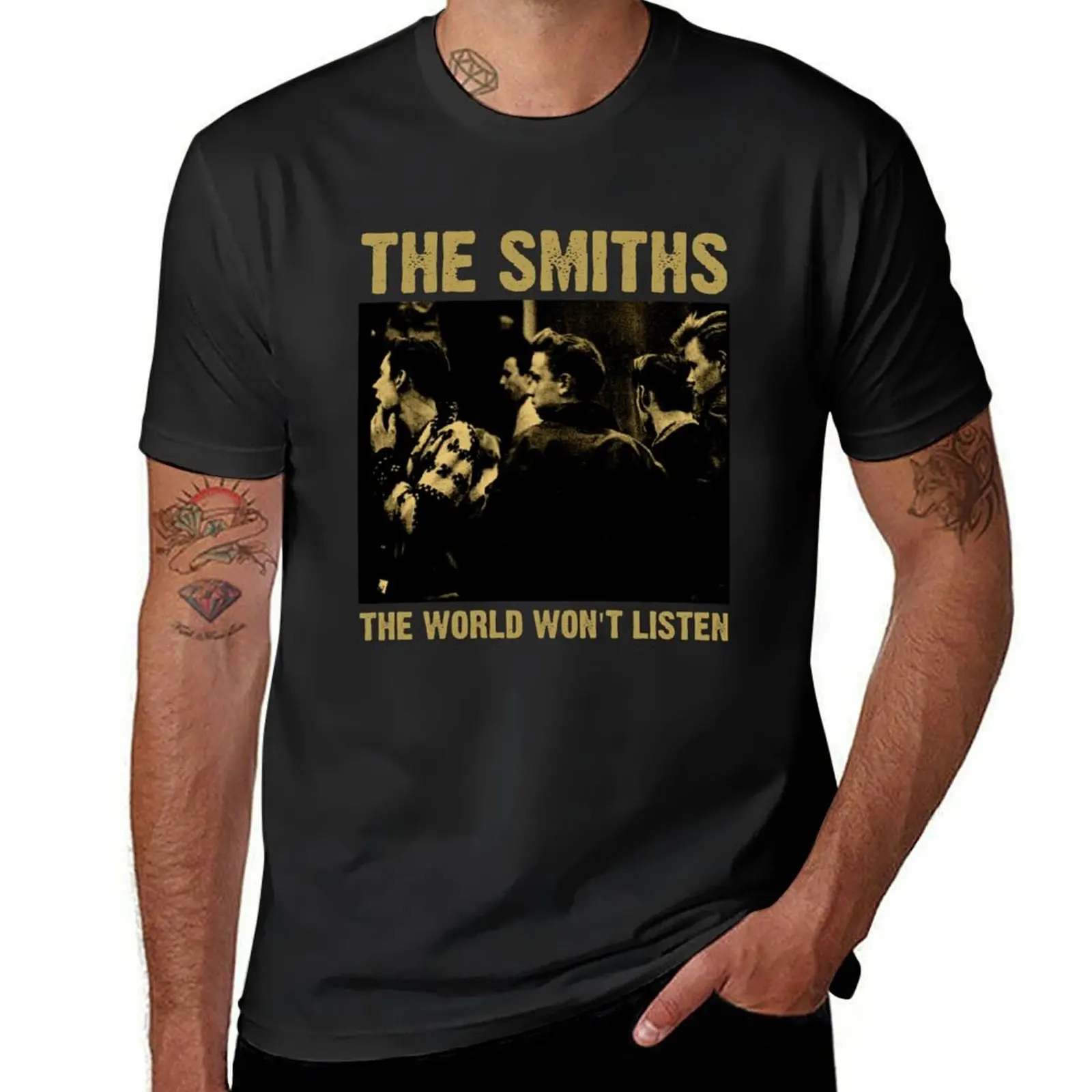 Camiseta The Smiths, World will't Listen, camiseta Ultra suave