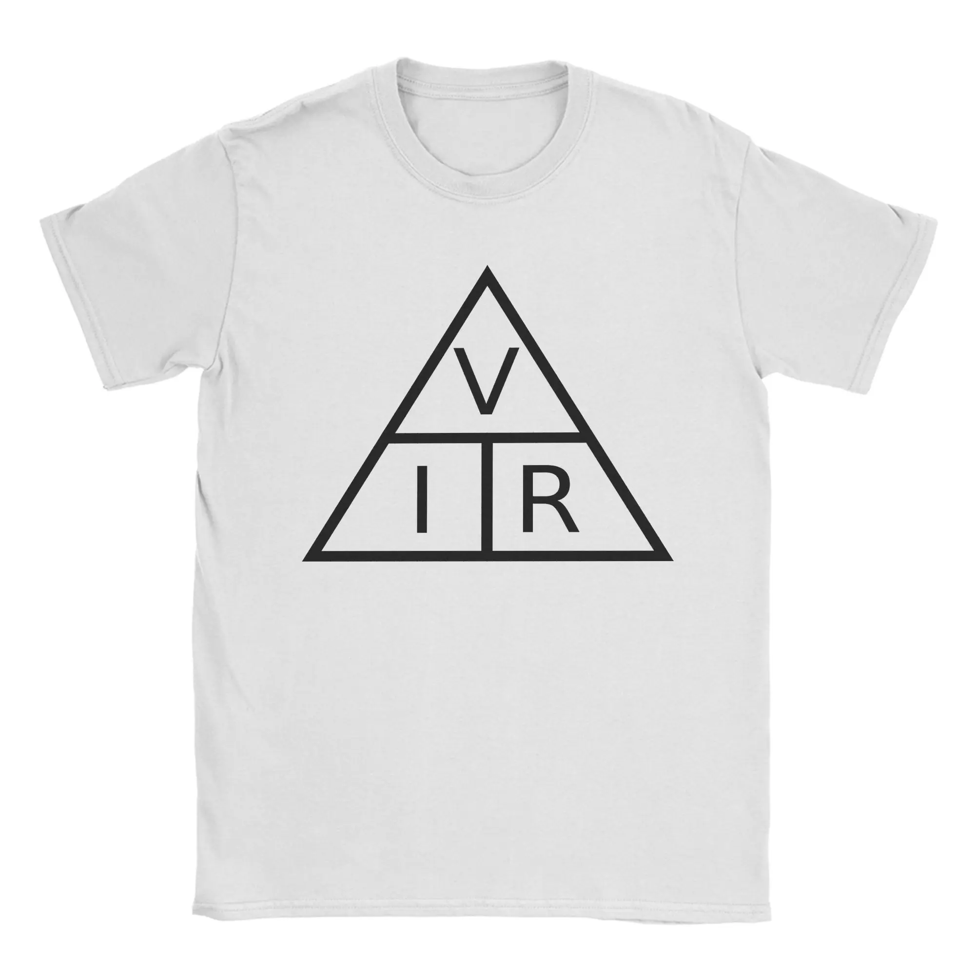 Casual Ohm's Law Triangle T Shirt For Men Women O-neck Short Sleeve Tops Shirts  100%Cotton Summer Top Tee