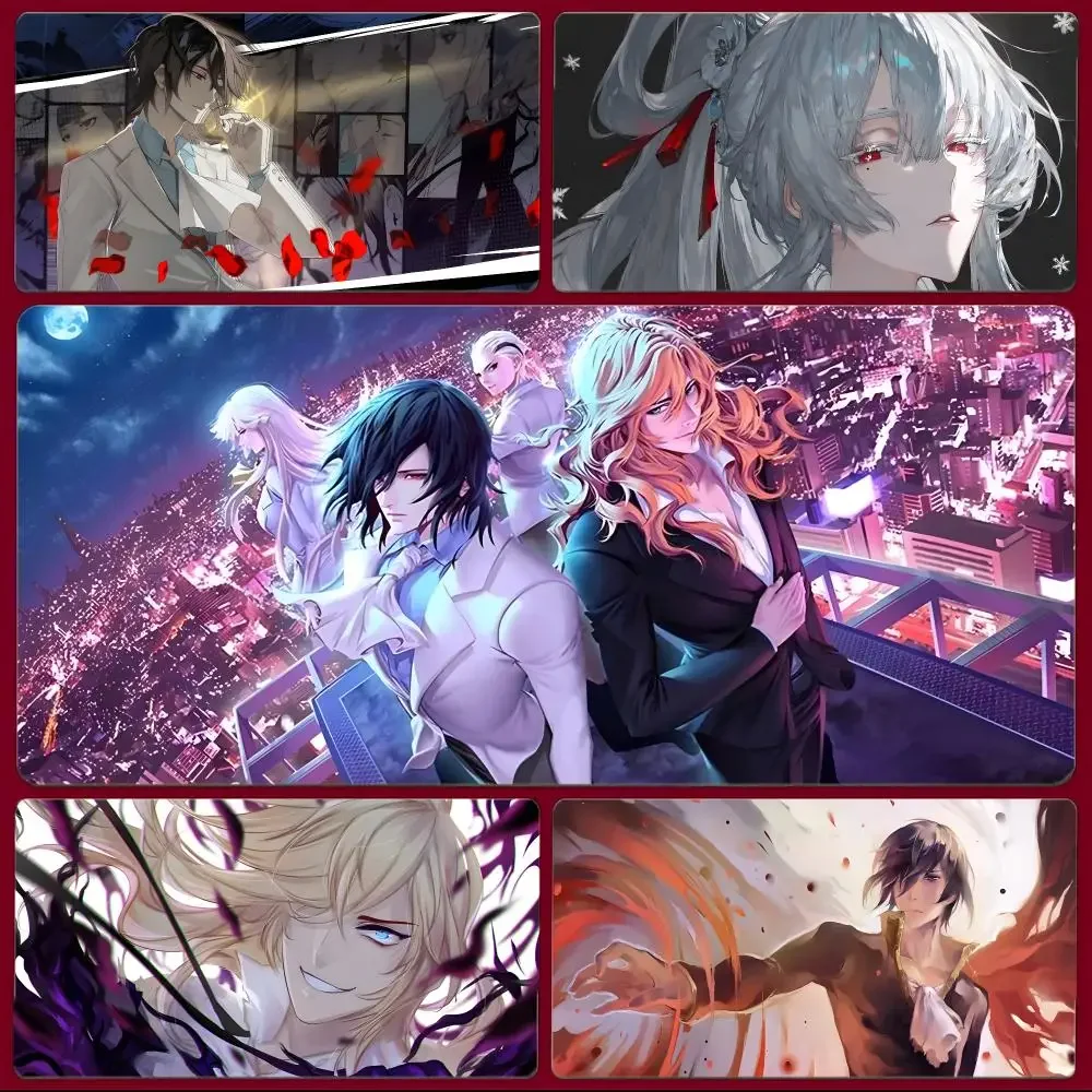 Anime Vampire Noblesse Mouse Pad Large Gaming Mousepad with Stitched Edges Thickened Desk Mat PC
