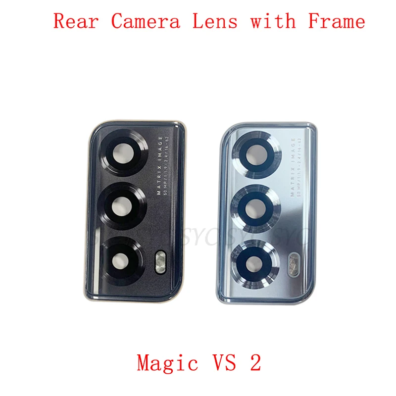 Back Camera Lens with Frame Holder Cover For Honor Magic VS 2 Rear Camera Frame Repair Parts