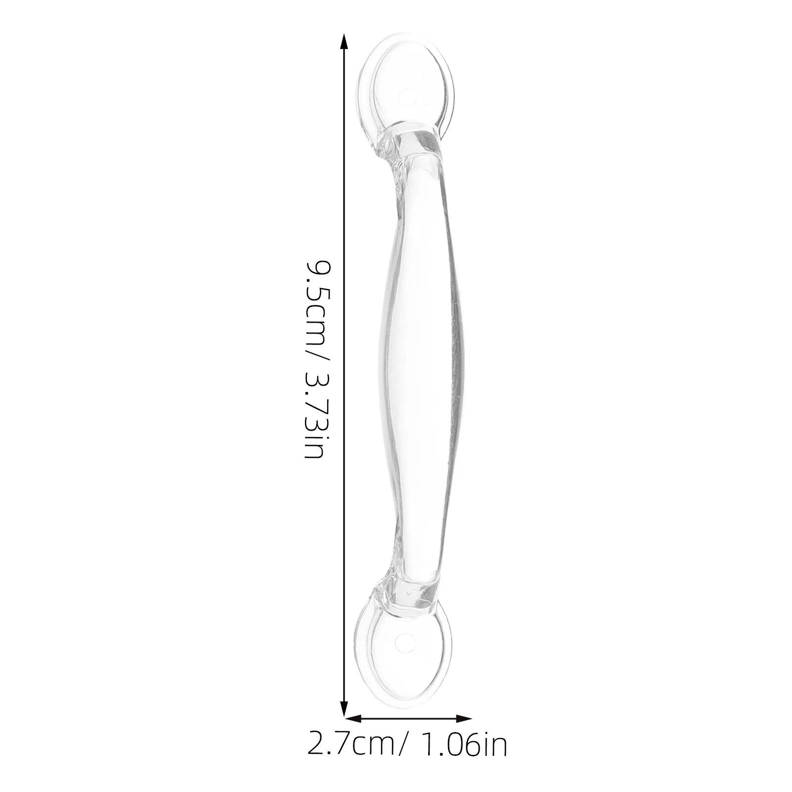 6pcs Crystal Drawer Pulls Transparent Self-Adhesive Cabinet Handles For Kitchen Wardrobe Furniture Clear Cupboard Pulls