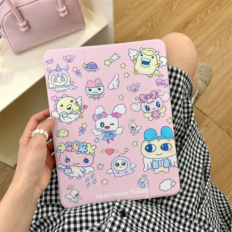 Cute Rabbit Tablet Case For iPad 11 Pro 11 inch Air 2025 iPad Air 5/4 10.9 10.2 9.7 inch 10.5 mini 7 6 Cover with Pen Holder