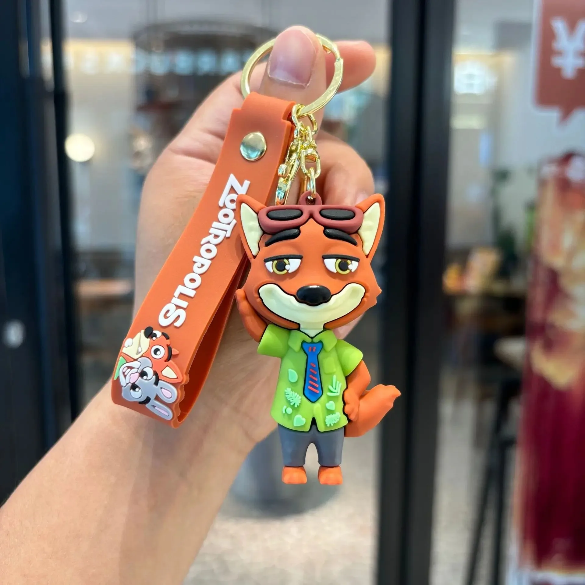New Zoo-topia 2 Keychain PVC Cartoon Character Judy Nick Chief Bogo Keyring Hanging Couples Bag Decoration Festival kids Gift - Image 5