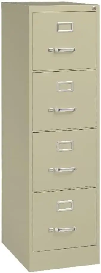 

Co 22" Deep 4 Drawer Letter File Cabinet in Putty Fully Assembled Commercial vertical 4 drawer letter filing cabinet