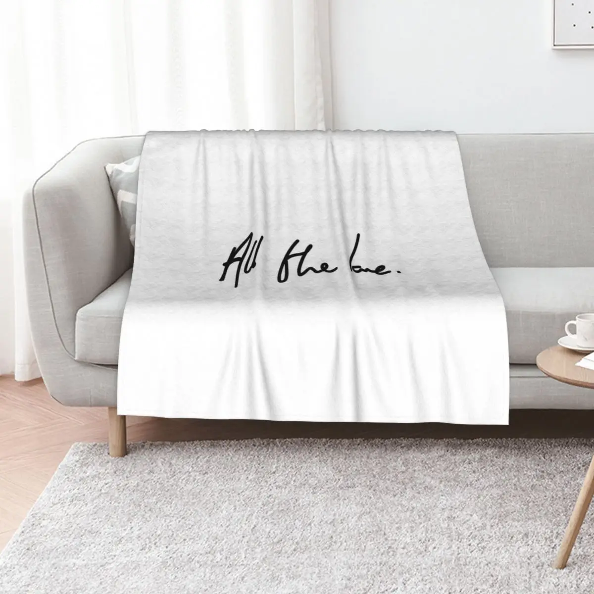 All the Love H Styles Handwriting Design Throw Blanket Giant Sofa wednesday Plush Weighted Bed covers Blankets