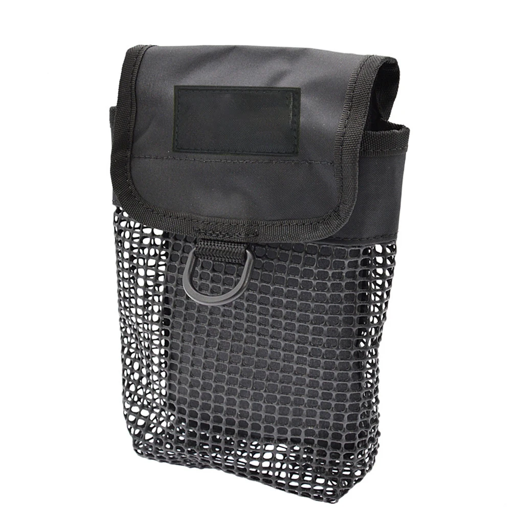 

1pc Mesh Bag Scuba Diving Reel Snap Buoy Accessory Storage Bag Net Holder Carry Pouch Underwater Gear Equipment For Snorkeling