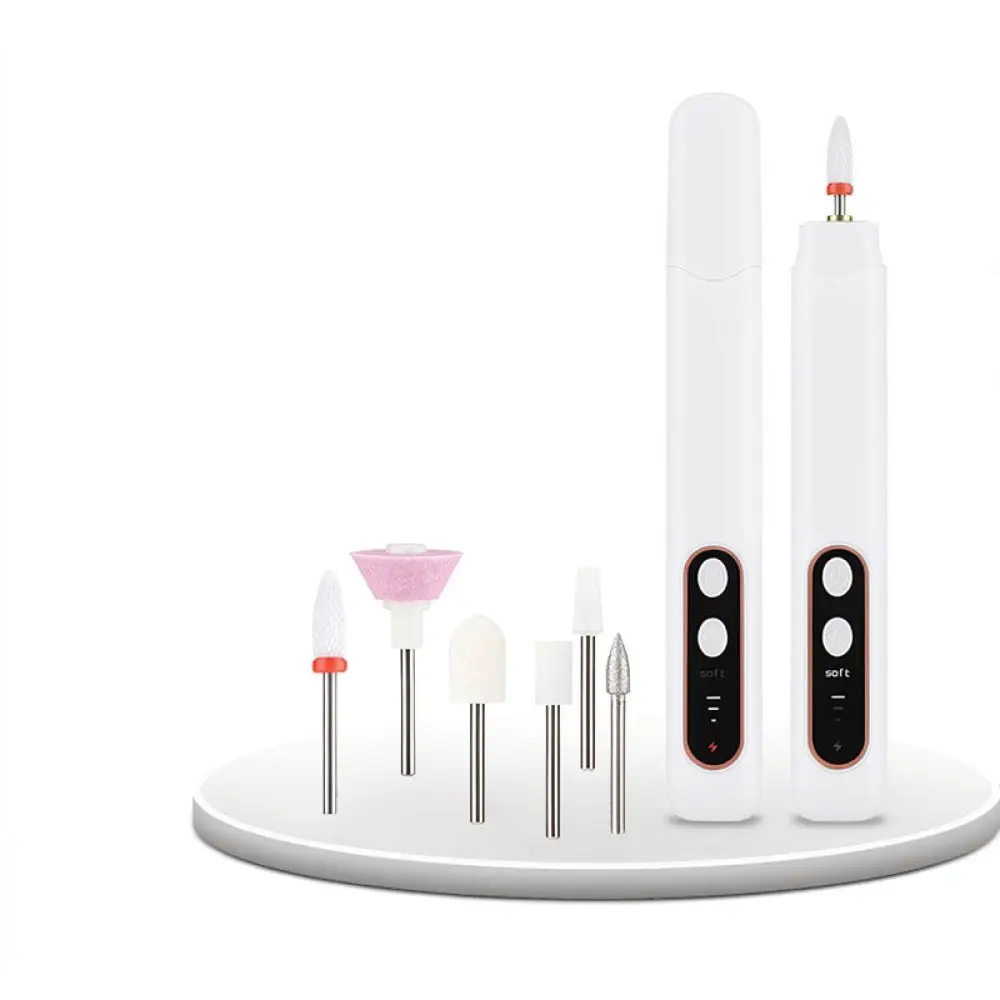 Portable Electric Nail Drill Machine Three Speed Adjustable Manicure Polisher Tool For Shaping Buffing Nails Home Use