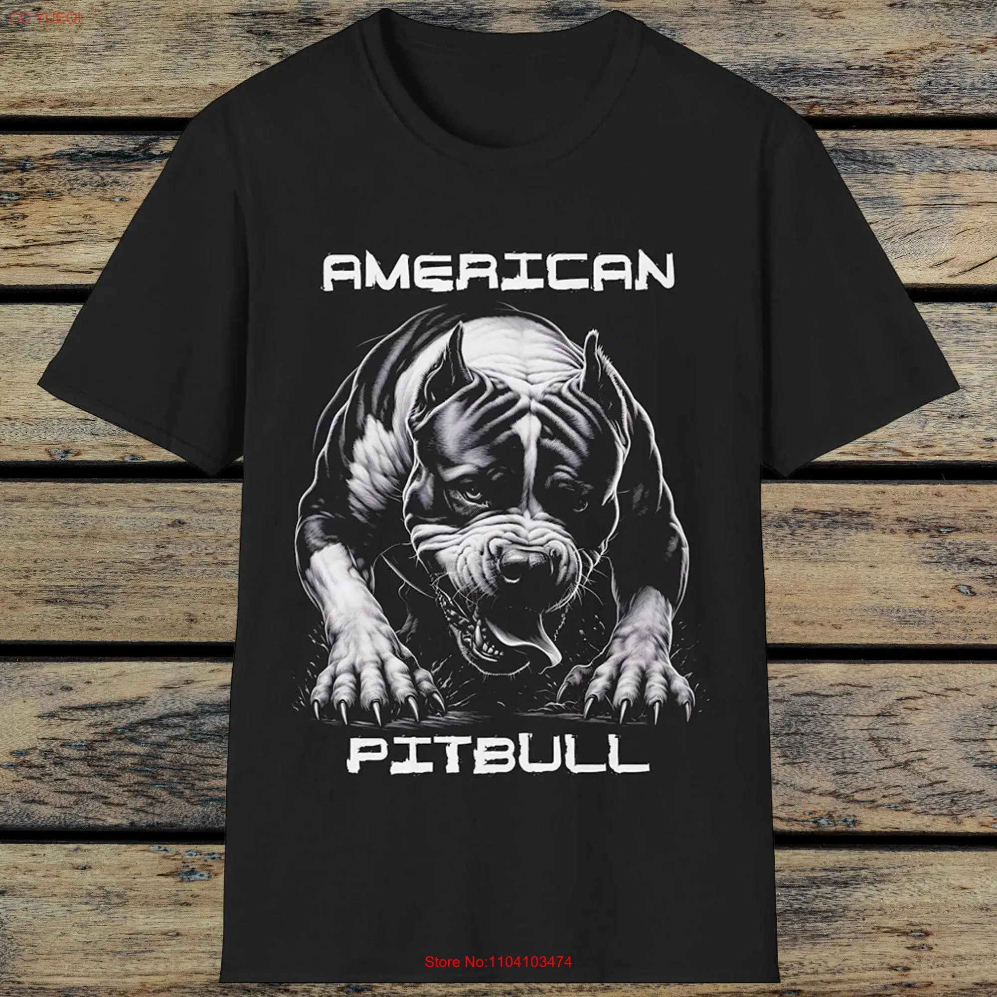 American Pitbull Dog T Shirt Lover Men's For Lovers long or short sleeves