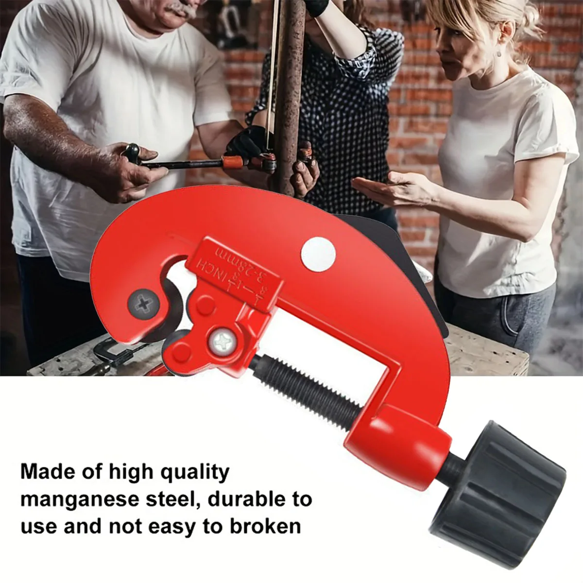 1pc Carbon Steel Tubing Cutter, 3-28mm Stainless Steel Aluminum Copper Pipe Cutter