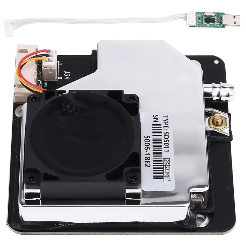 Sensor de Partículas PM2.5 SDS011, Rango de Detección 0.3-10 μm, Sensor Láser de Polvo, Salida Digital~Jul.