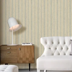 Classic Vertical Striped Non-woven Wallpaper for Bedroom Living Room TV Background Faux Wood Plank Wall Paper Rolls Home Decor