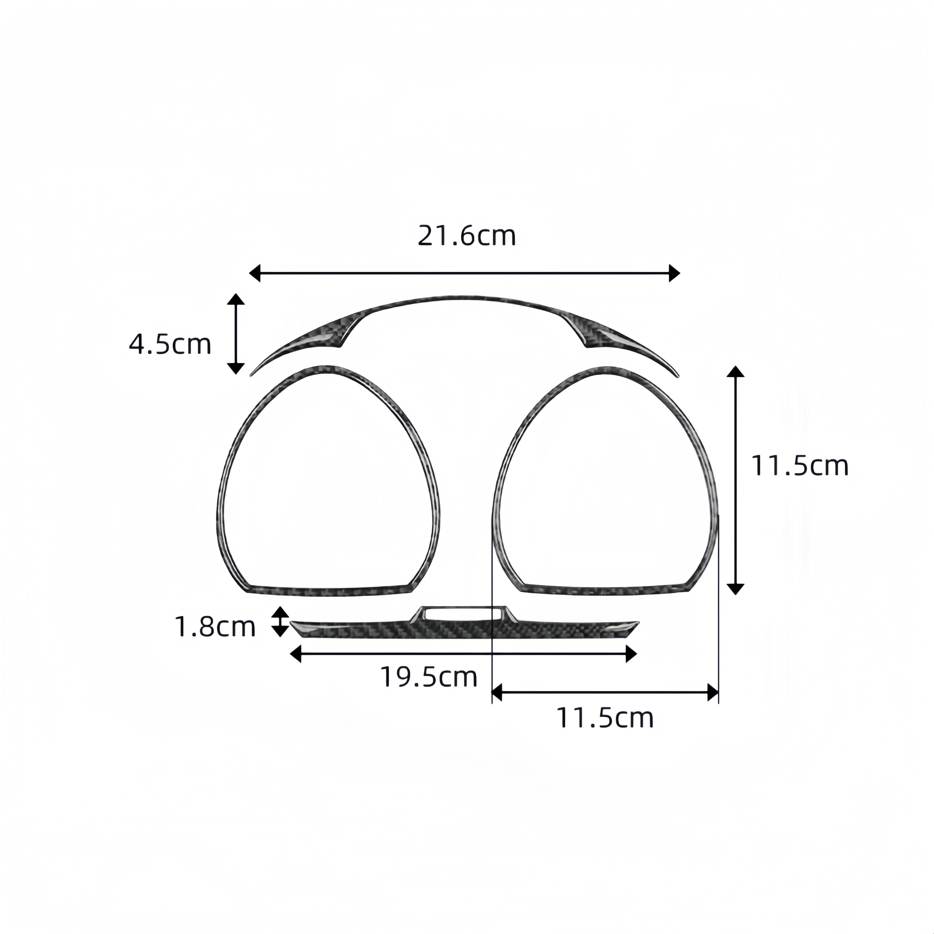 For BMW Z4 E85 2003-2008 Interior Accessories Carbon Fiber Auto Dashboard Speedometer Panel Surround Decor Cover Trim Stickers - view 6